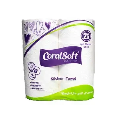 Coral Soft Kitvhen Towel 2pc