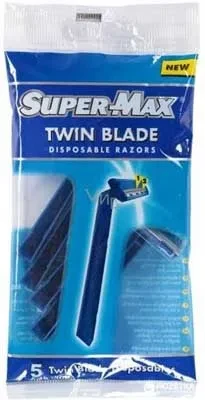 Super Max Twin Blade Disposable 5s