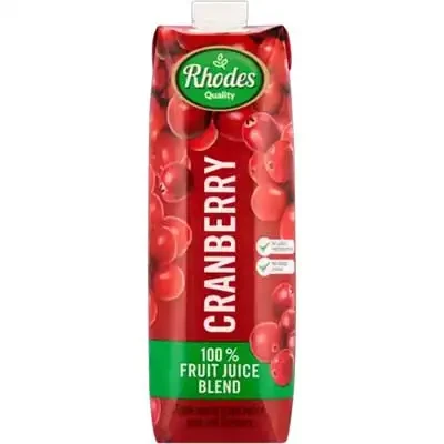 Rhodes Cranberry 1l Fruit Juice 100