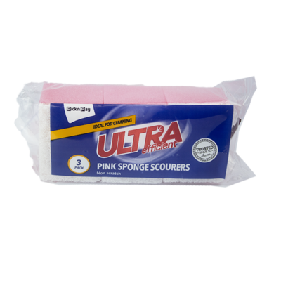 pnp ultra pink sponge scourer 3