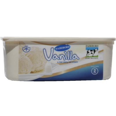 dairibord ice cream vanilla 2lt