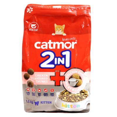 catmor 2in1 k/chick m/balls 1.5kg