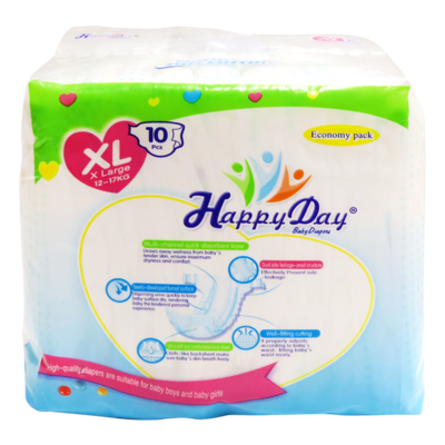 happy day diapers extra large 10s