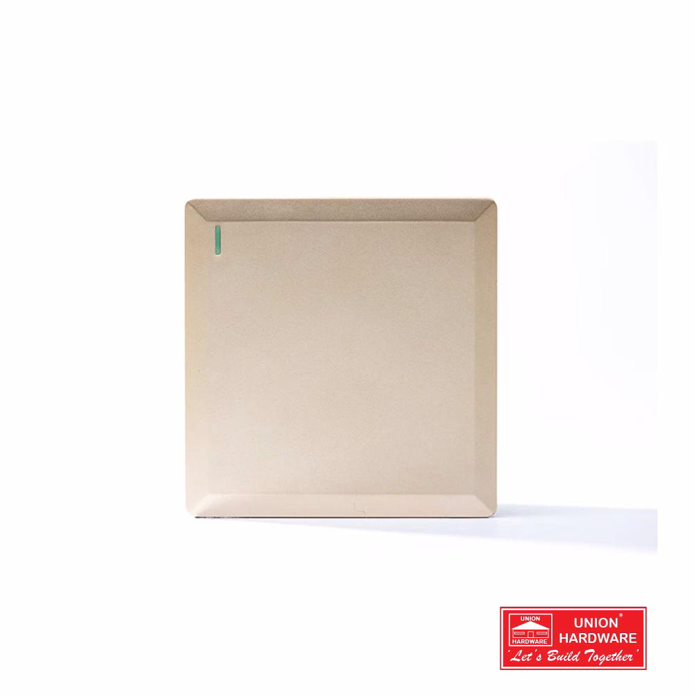 1G 2W PLATE SWITCH GOLD