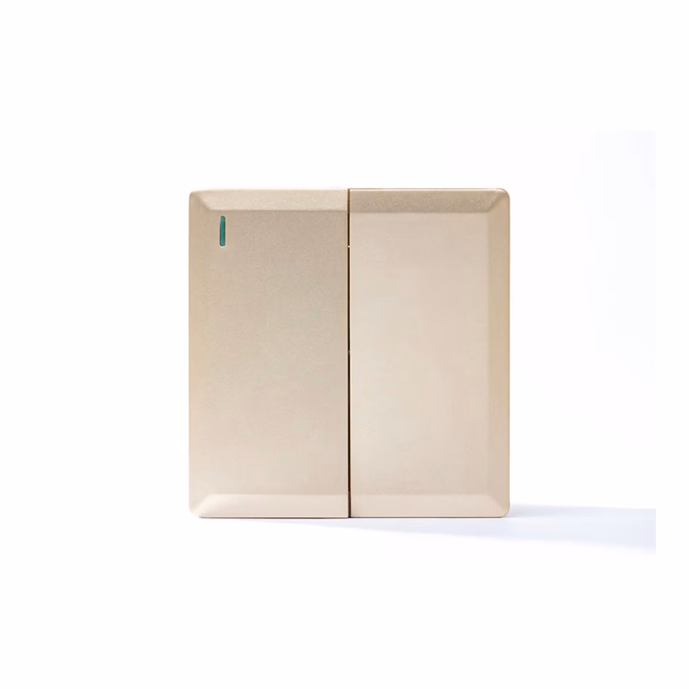 2g 2w Plate Switch Gold