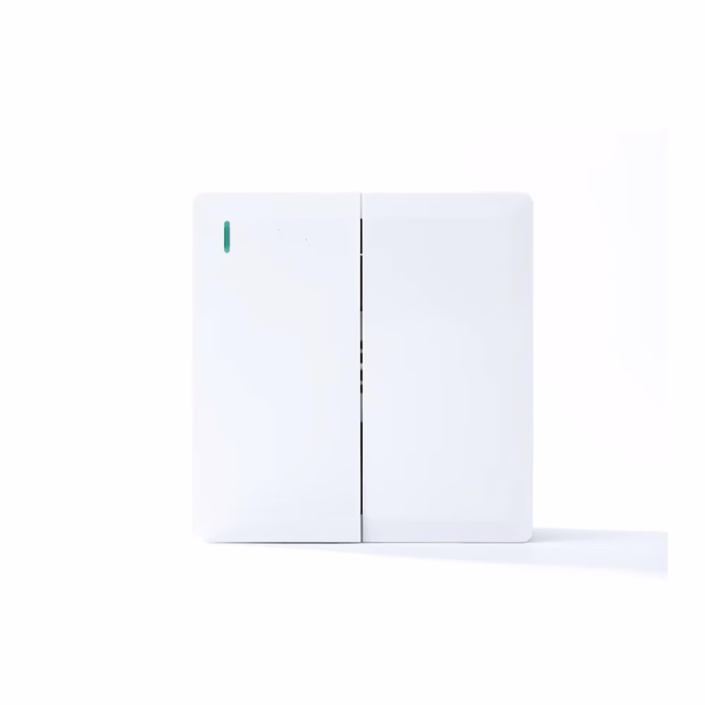 2g 2w Plate Switch White