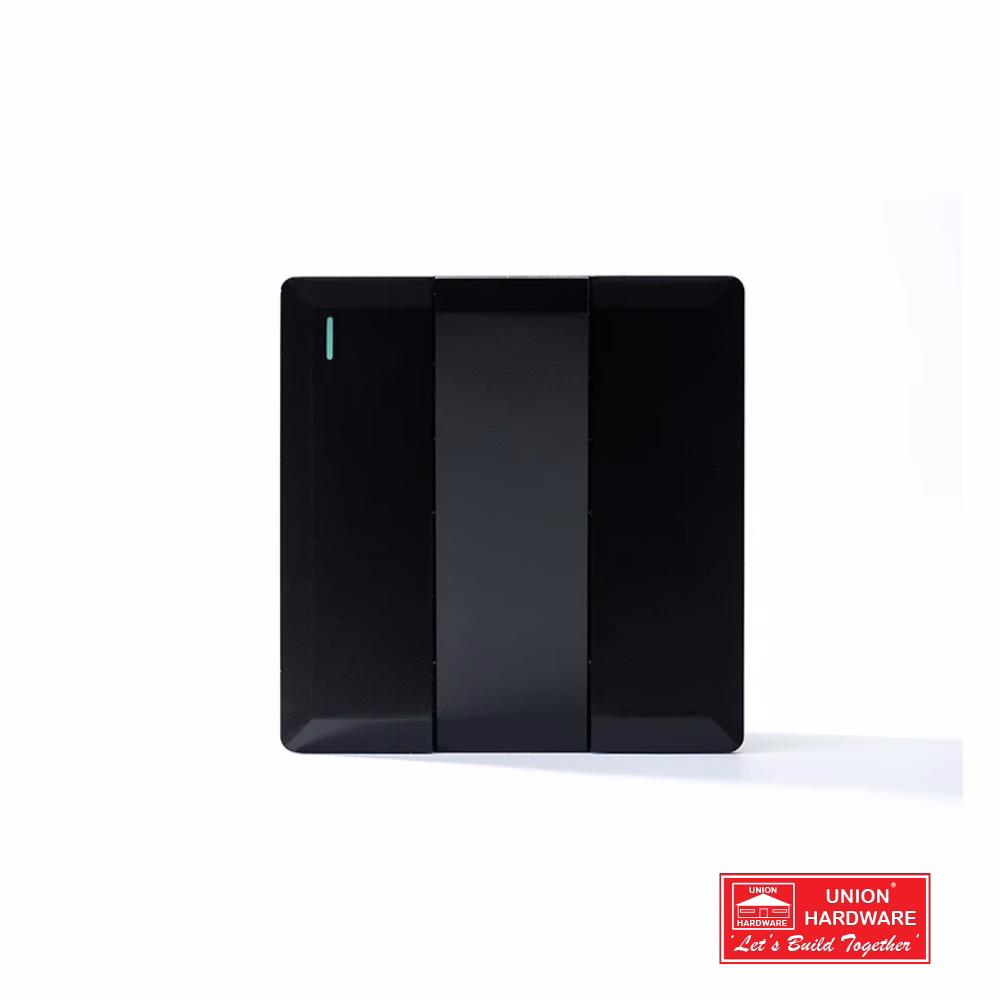 3G 2WB PLATE SWITCH BLACK