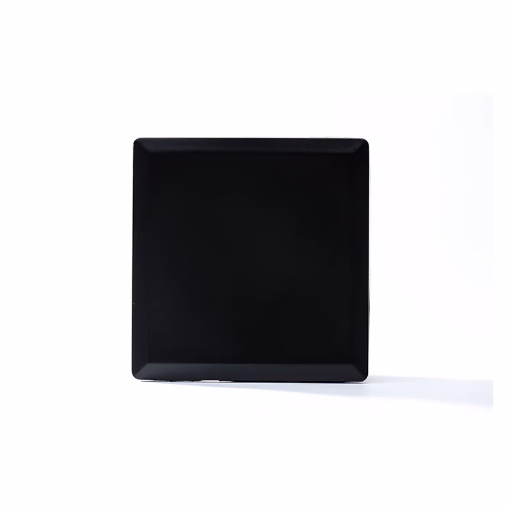 3x3 Blank Plate Black
