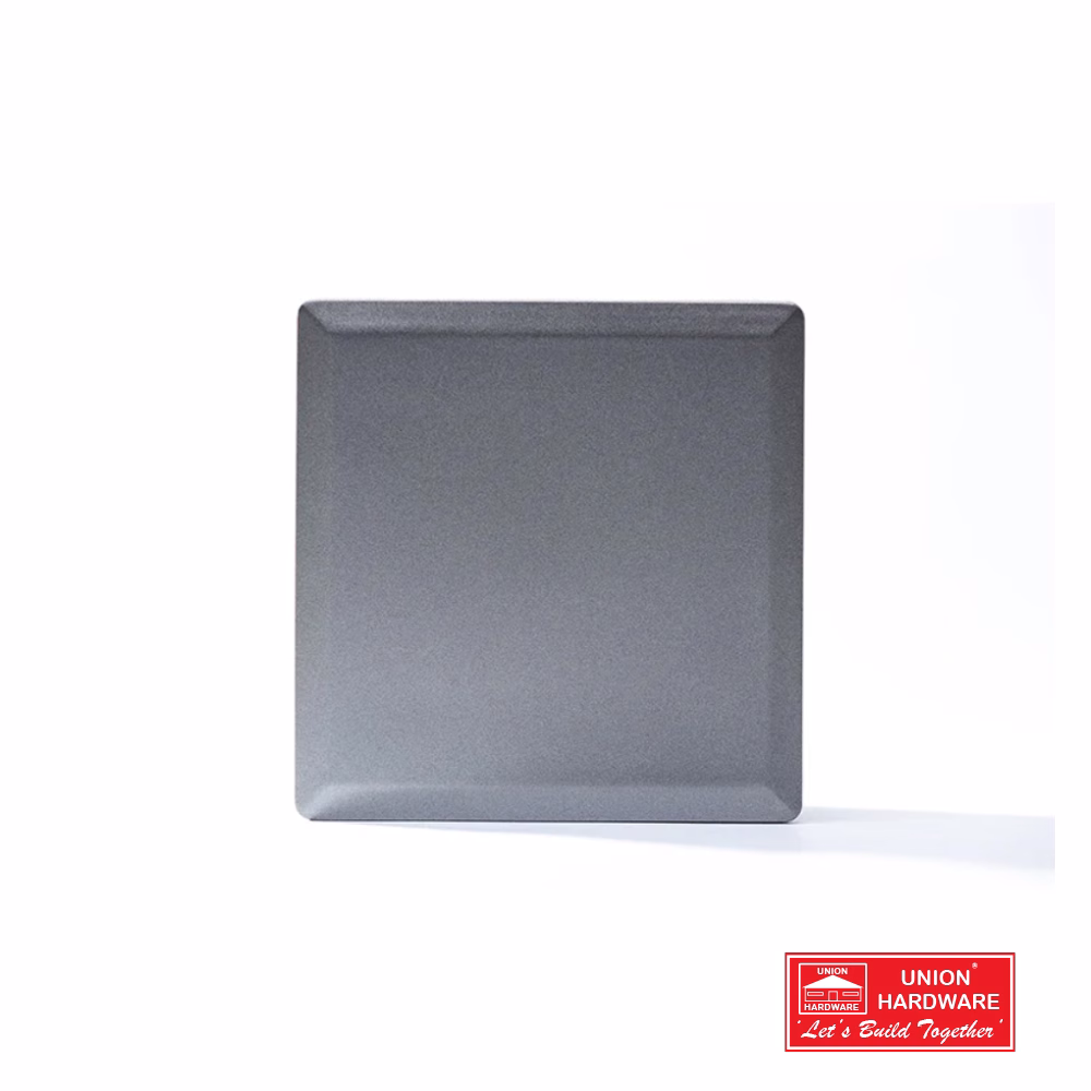 3X3 BLANK PLATE SILVER
