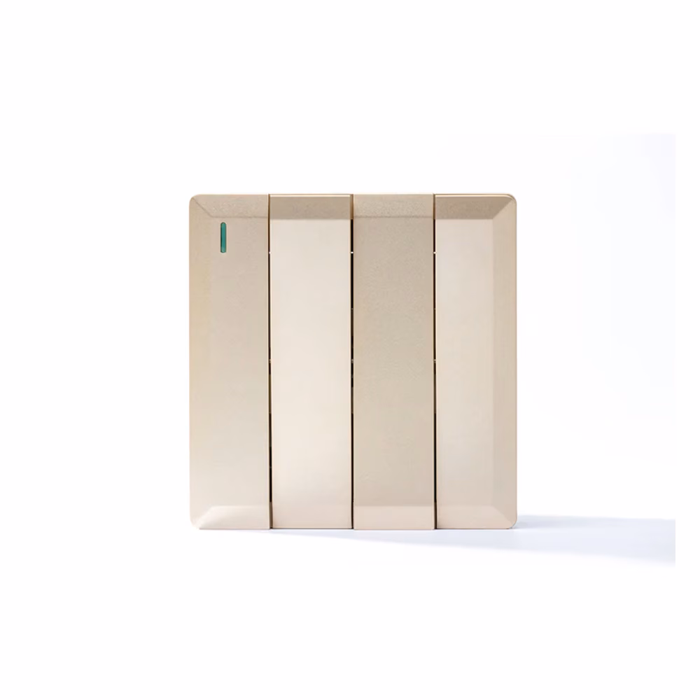 4g 2w Plate Switch Gold