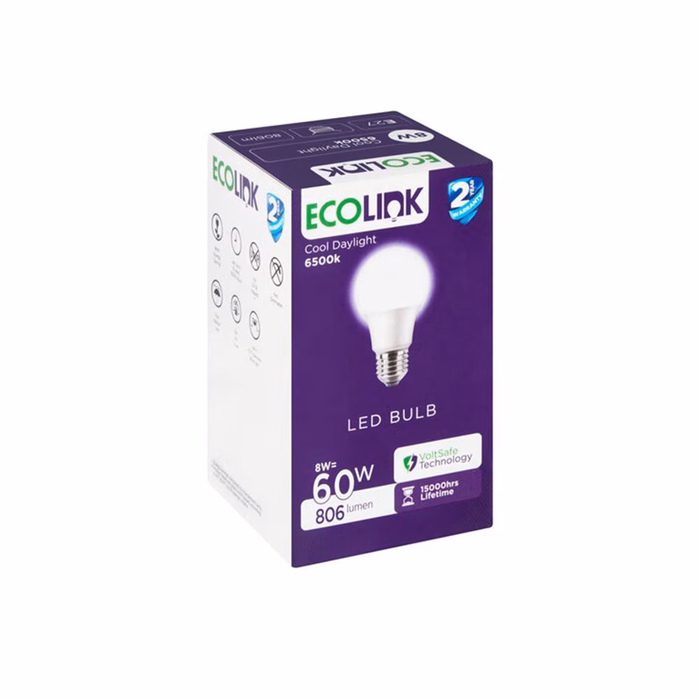 8w E27 65k Ecolink