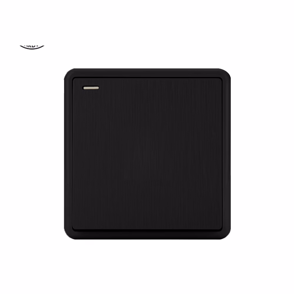 Akkostar 1 Gang 1 Way Switch Black
