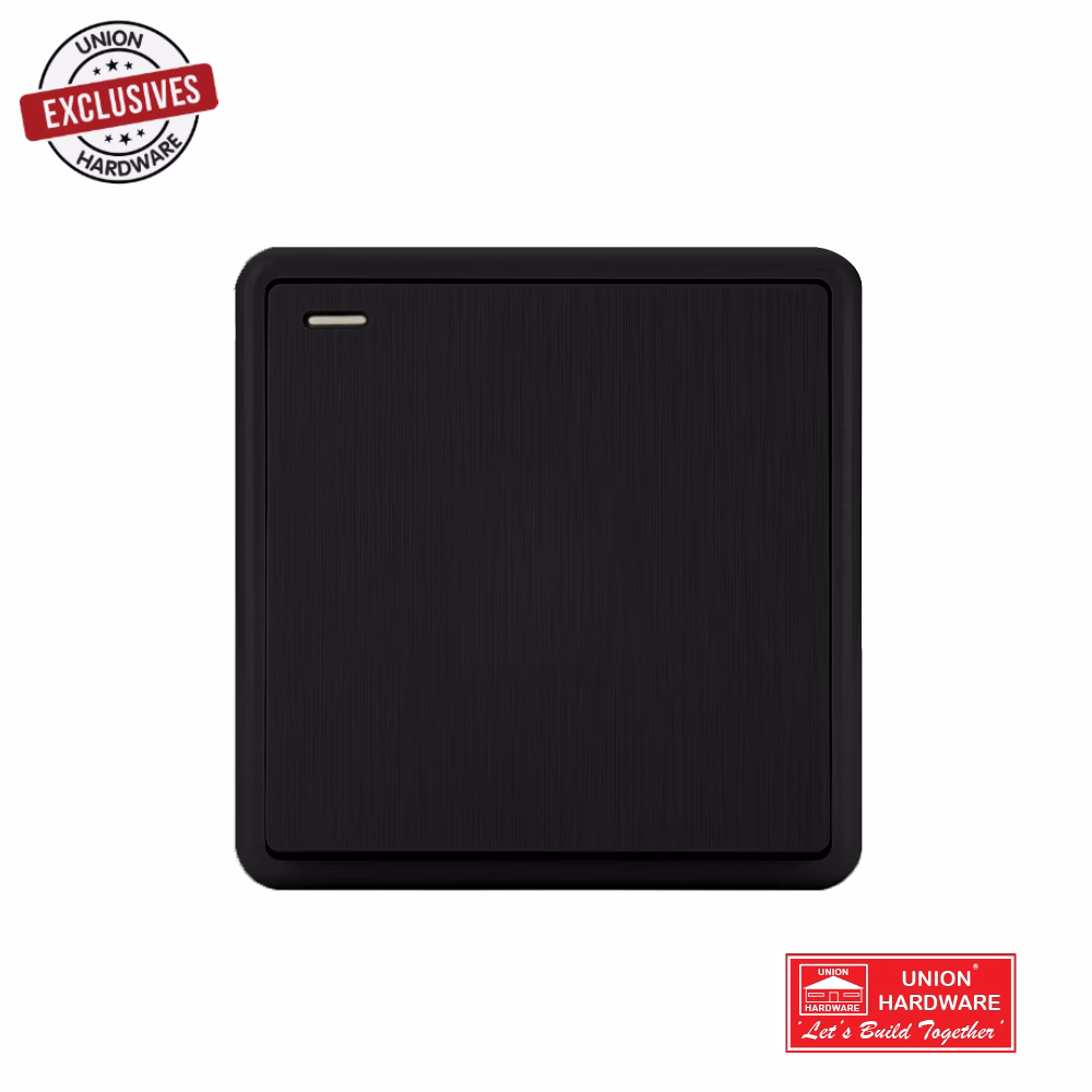 AKKOSTAR 1 GANG 2 WAY SWITCH BLACK