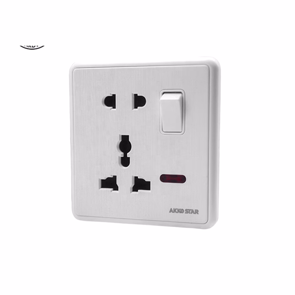 Akkostar 2 Pin N 3 Pin Multifunction Soc