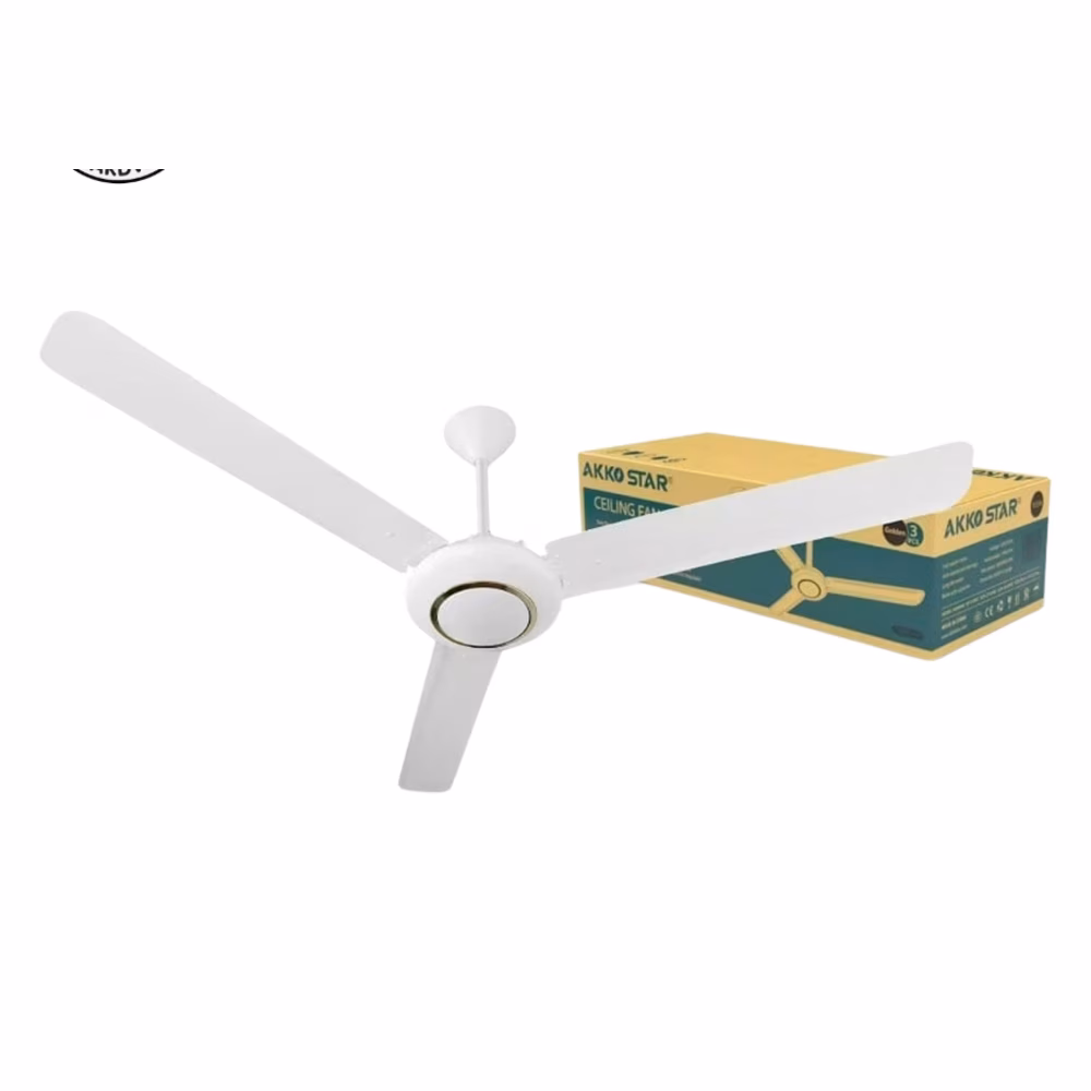 Akkostar 75w 56 Inch Ceiling Fan White N Gold