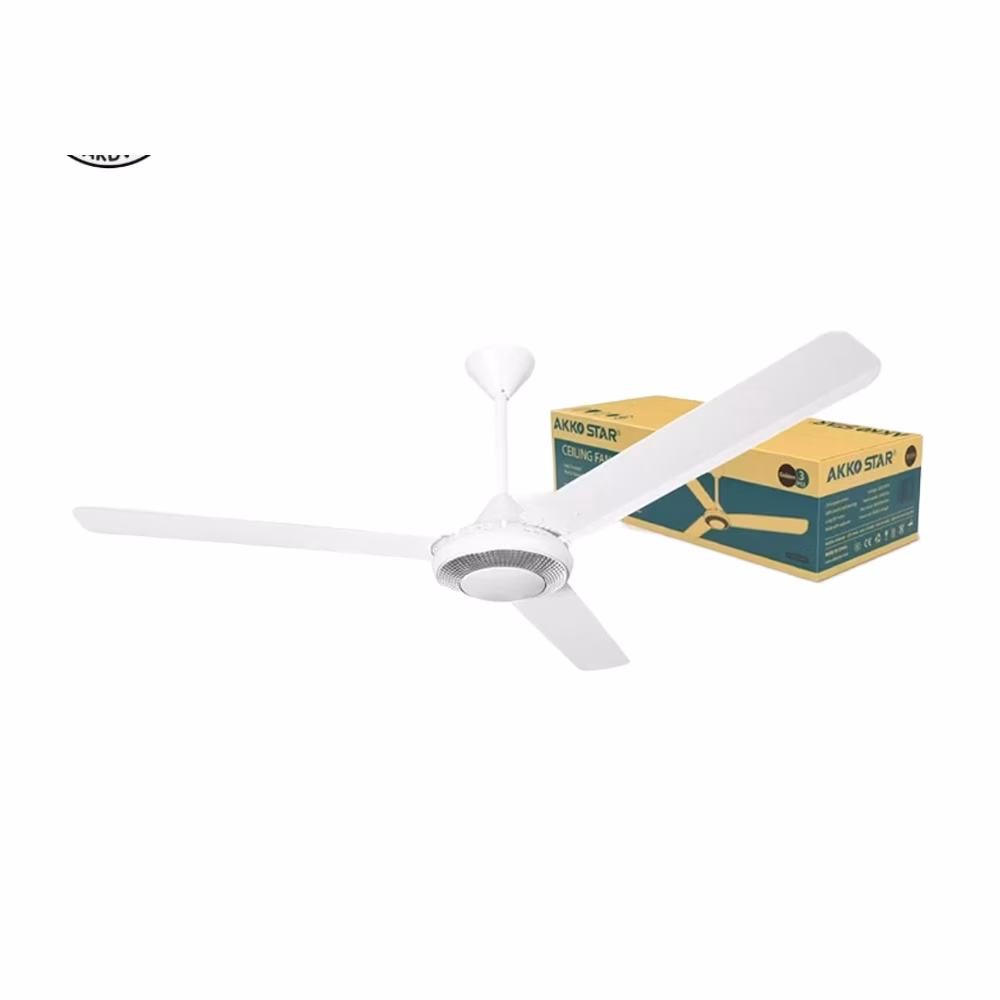 Akkostar 75w 56 Inch Ceiling Fan White N Wide Slvr