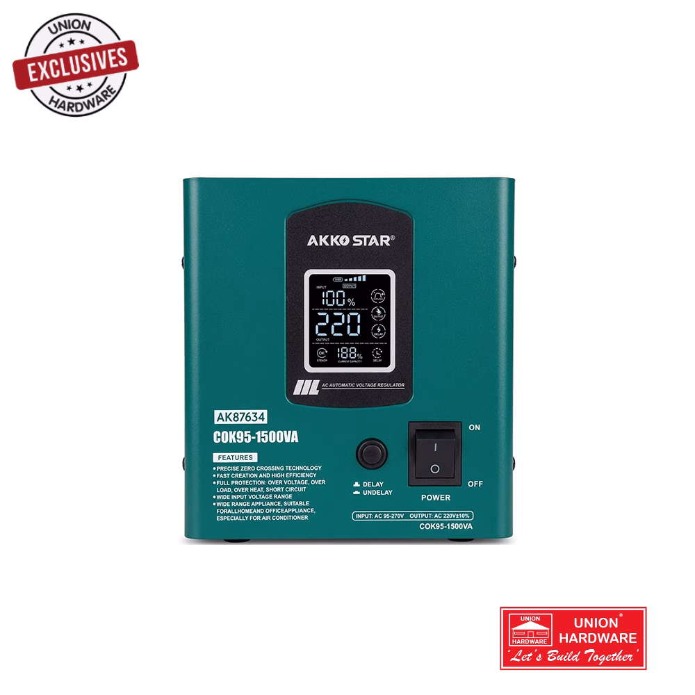 AKKOSTAR AVR 1500VA AUTOMATIC VOLTAGE REGULATOR
