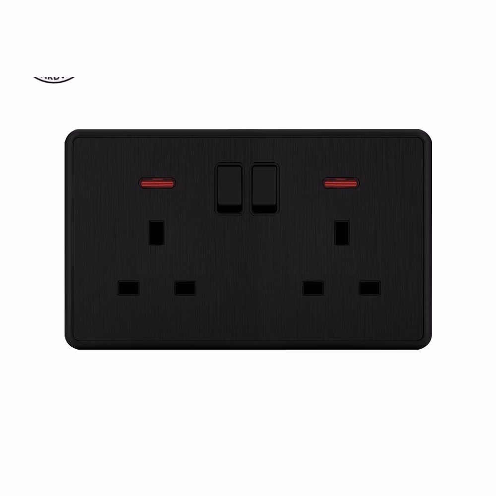 Akkostar T3 13a Double Switched Socket B
