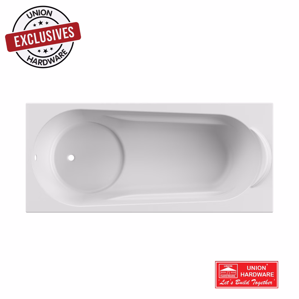 ASP D BOLIVIA DROP IN BATH 1800X430MM WHI