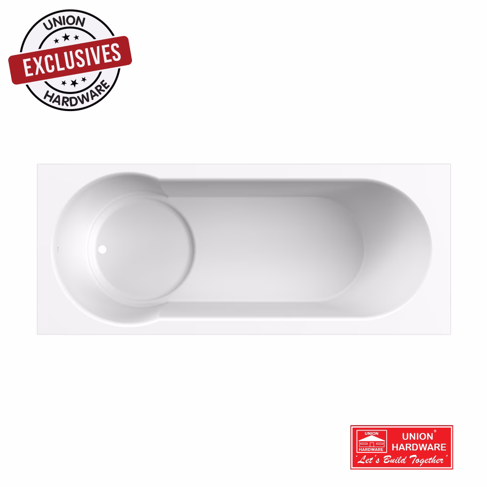 ASP KOBE DROP IN SHOWER BATH 1700X430MM WHI