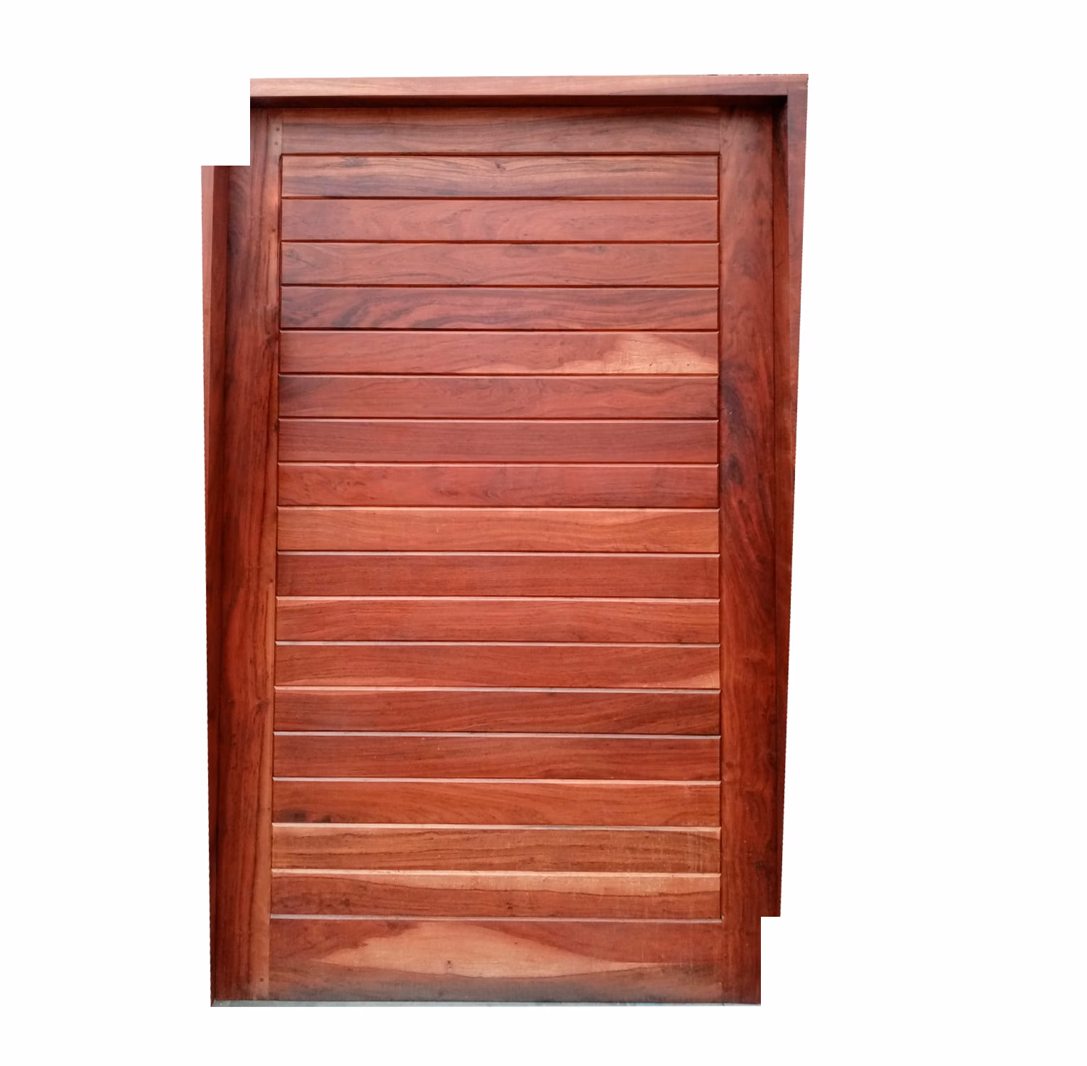 Balzer Teak Horizontal Pivot Door
