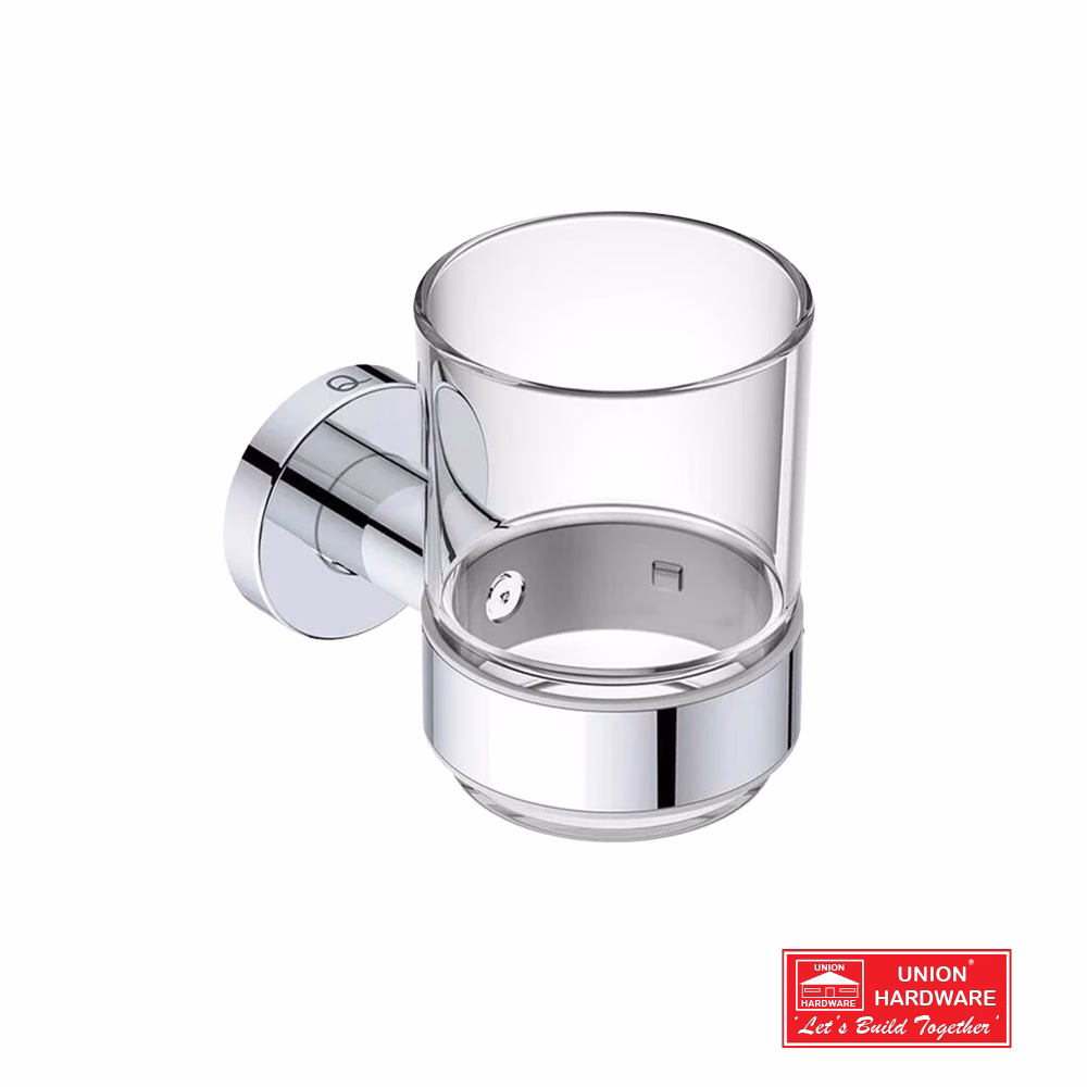 BB 2332 GLASS TUMBLER WITH HOLDER CHR