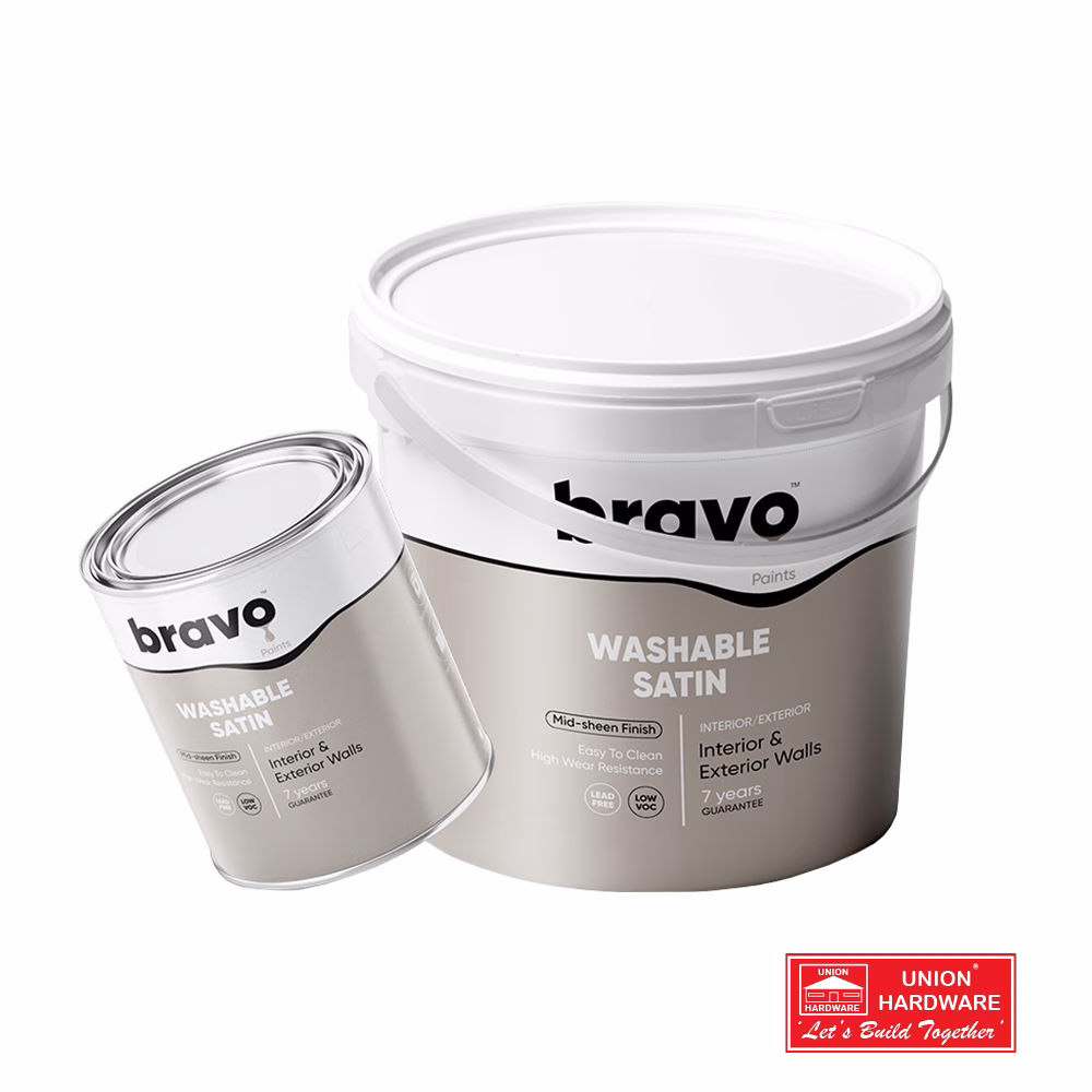 BRAVO WASHABLE SATIN SHEEN WHITE 5L