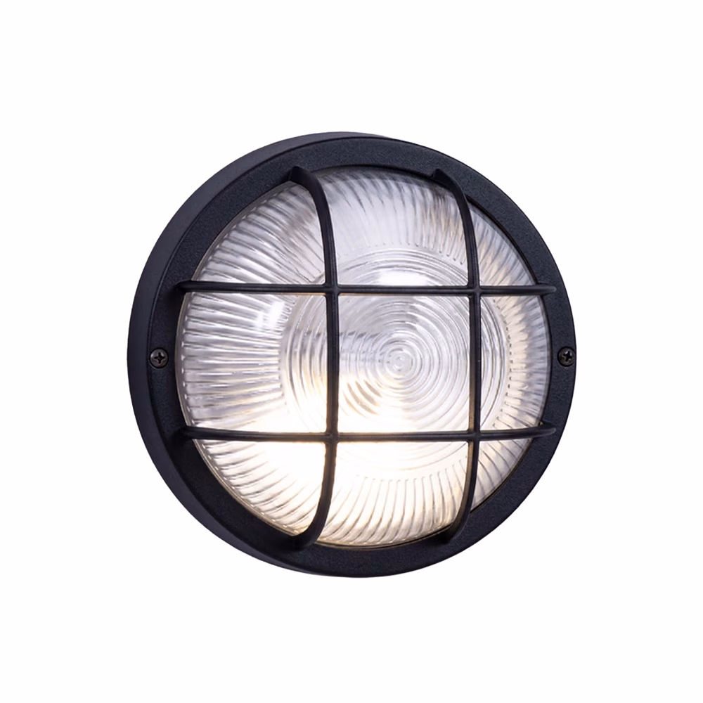 Bst Round Grid Pvc Bulkhead Black