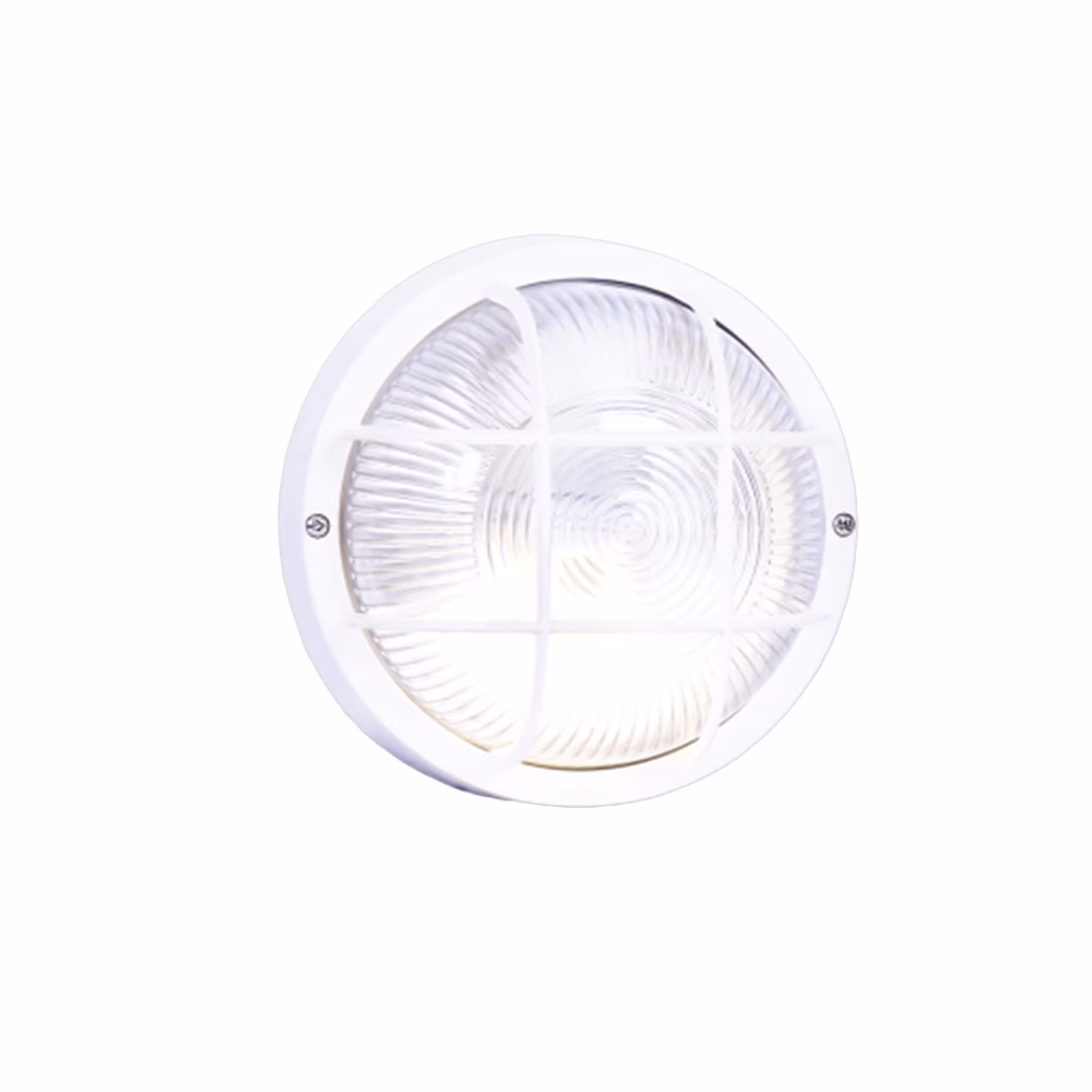 Bst Round Grid Pvc Bulkhead Wh
