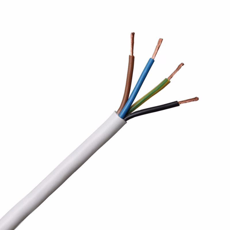 CABLE – FLEX 4 CORE – WHT – 2.5MM