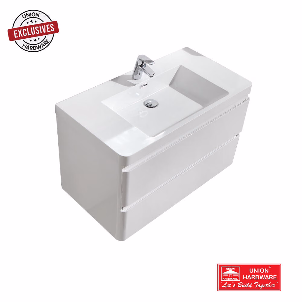 CC MILAN BASIN VANITY SET 900MM WHITE