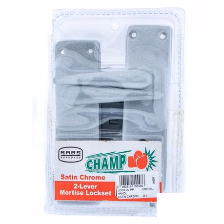 Champ Lockset 2 Lever Handle Satin Chrom
