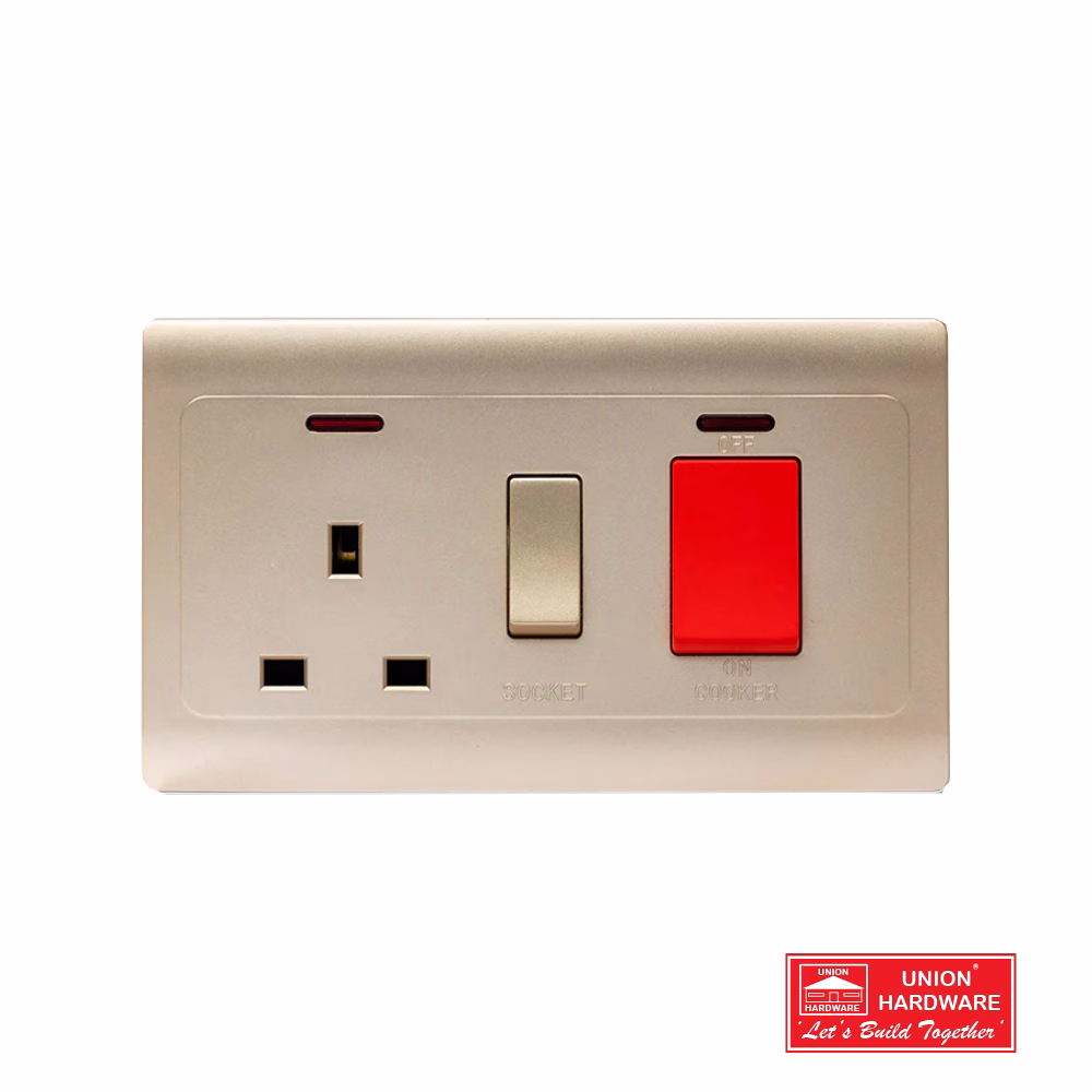 COOKER SOCKET WITH NEON GOLD