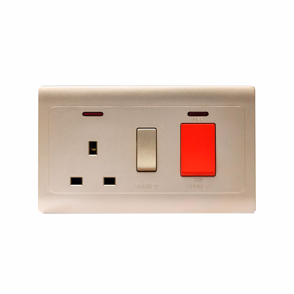 Cooker Socket With Neon Gold