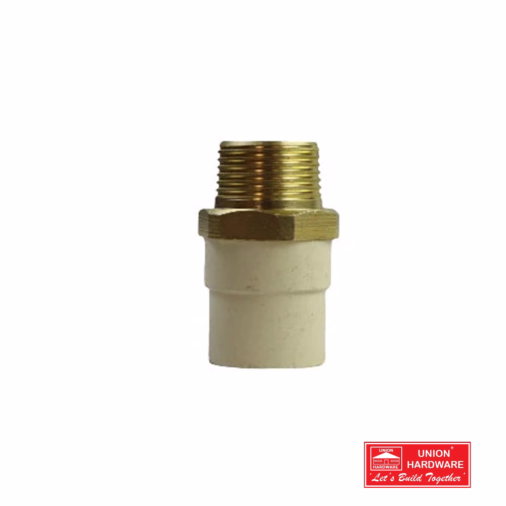 CPVC MALE ADAPTOR BRASS 20MM X 3/4