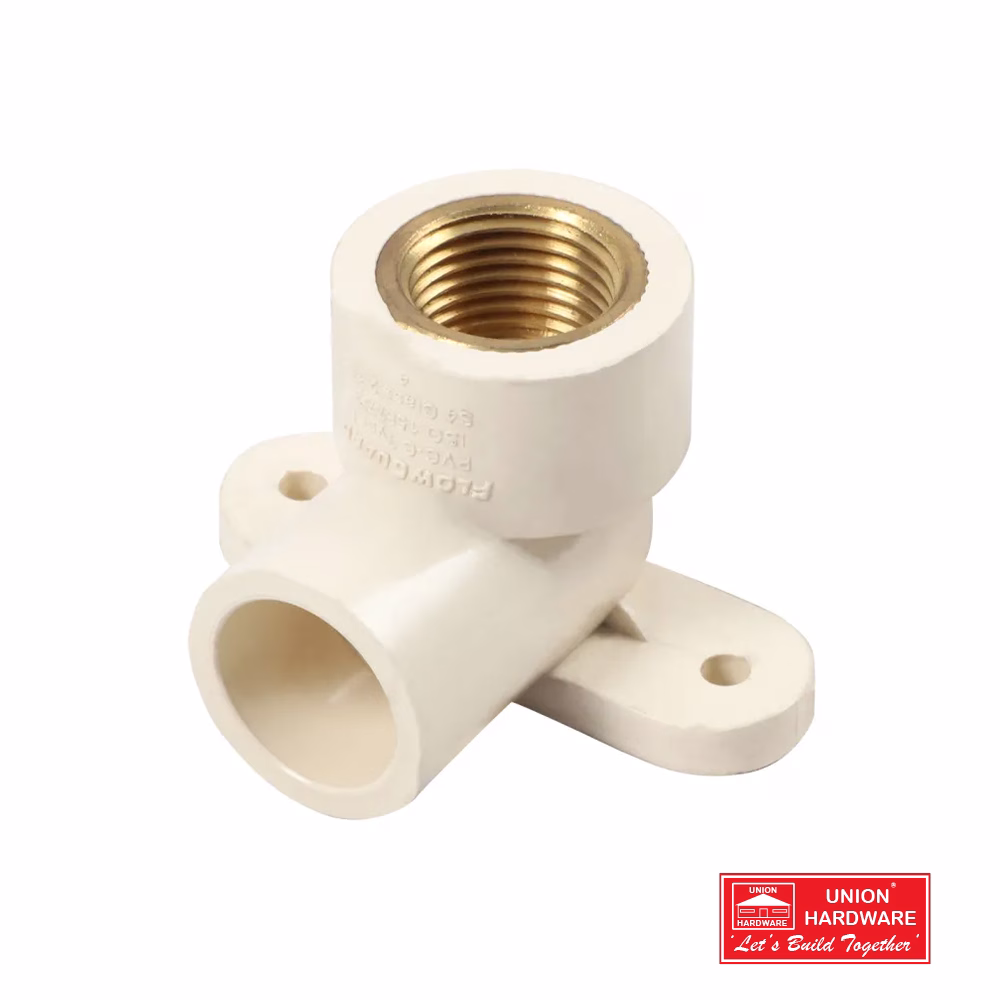 CPVC WALL MNTED ELBOW BRASS 20MM X 3/4