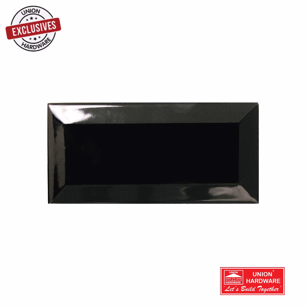 DJ BLACK BEVELLED GLOSS METRO 75X150