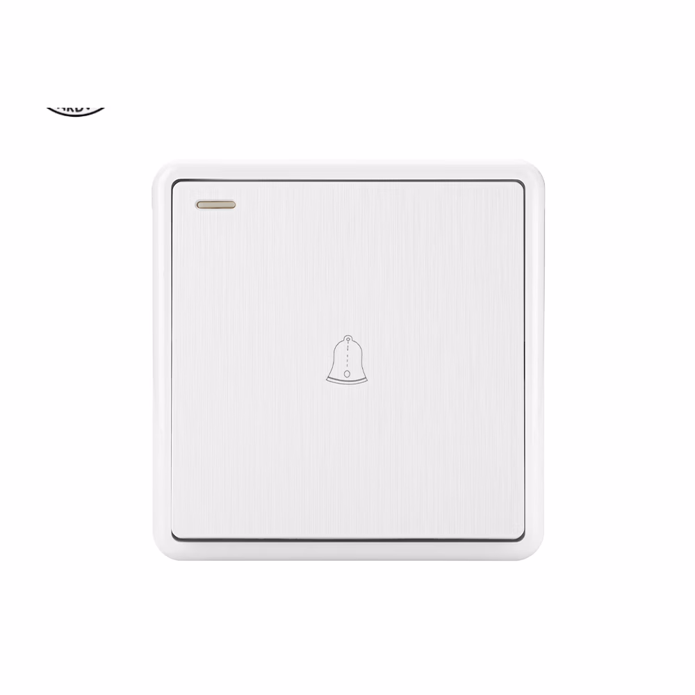 Door Bell Switch White 6065 Akko Star