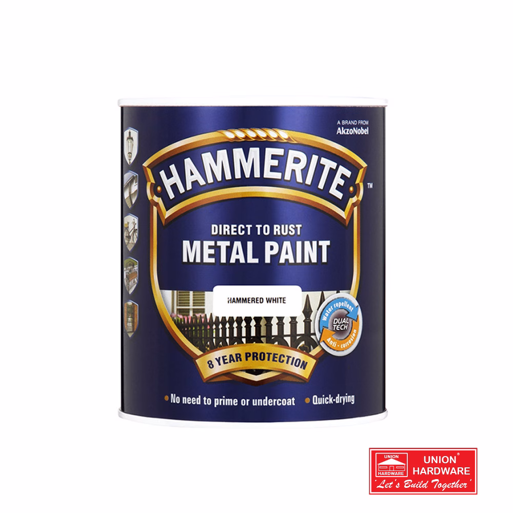 DULUX HAMMERITE SMOOTH WHITE 1LT