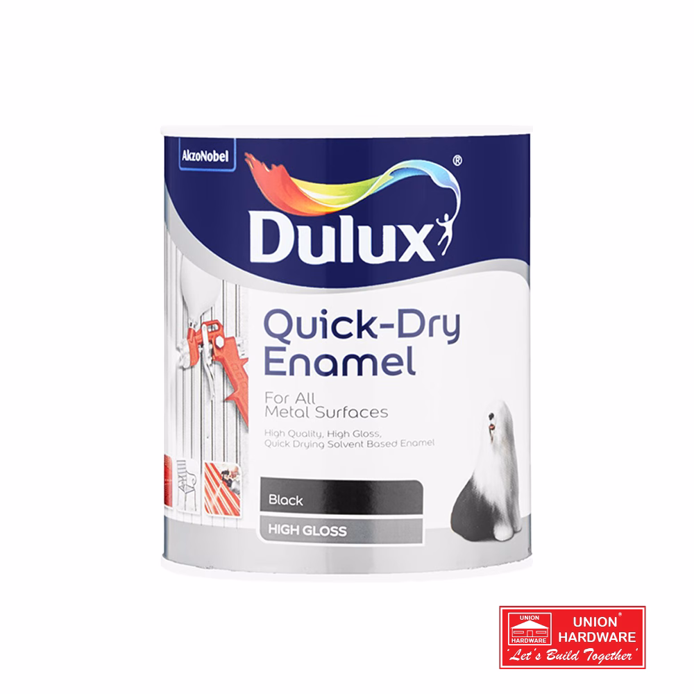 DULUX QUICK DRY ENAMEL BLACK 5TL
