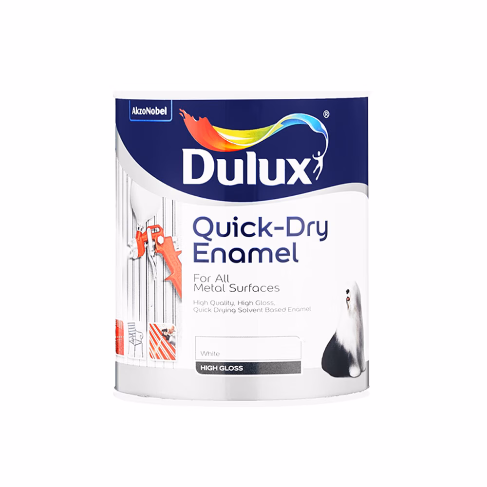 Dulux Quick Dry Enamel White -1l