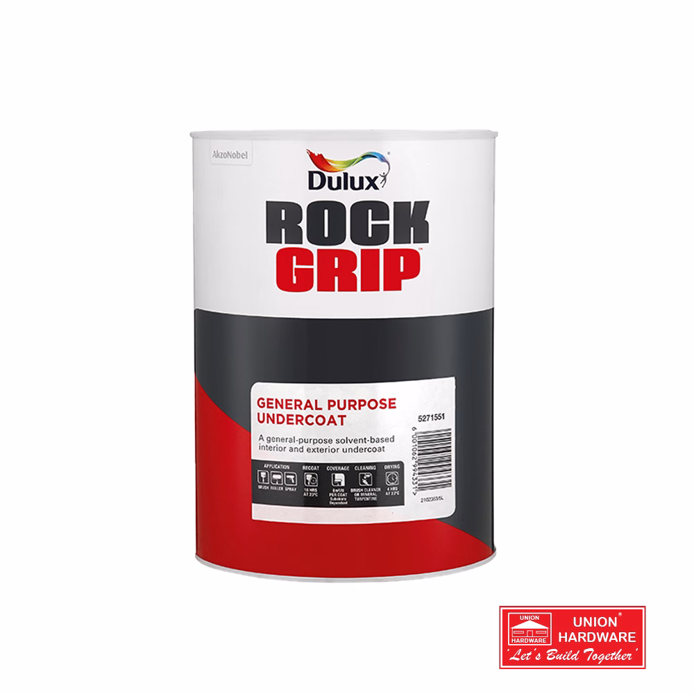 DULUX ROCKGRIP GP UNDERCOAT WHITE 5L