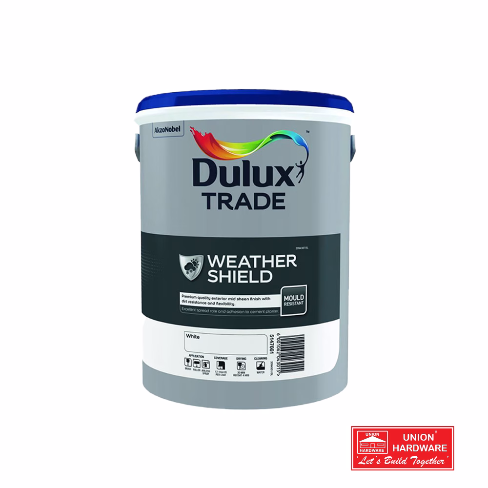 DULUX TRADE WHITE WEATHER SHEILD 5L