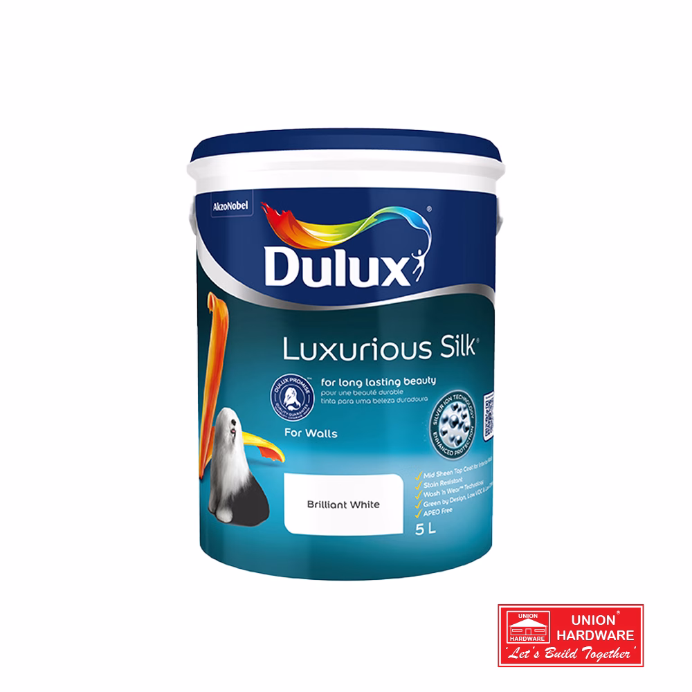 DULUX WASH N WEAR WHITE 5L