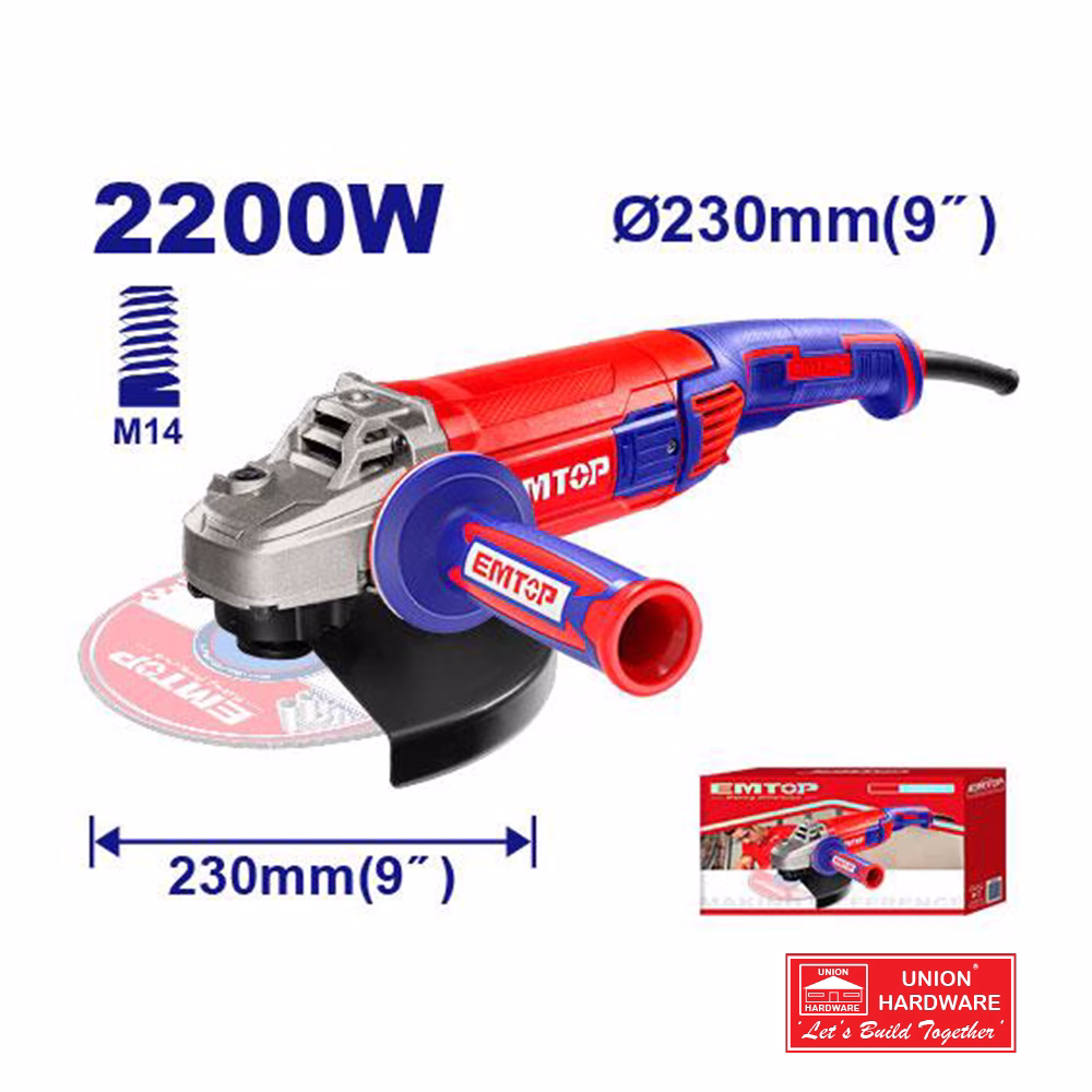 EMTOP ANGLE GRINDER 230MM 2200W