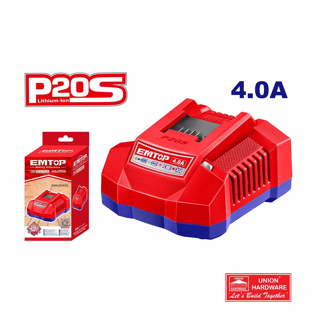 EMTOP BATTERY CHARGER 4.0AH P20S