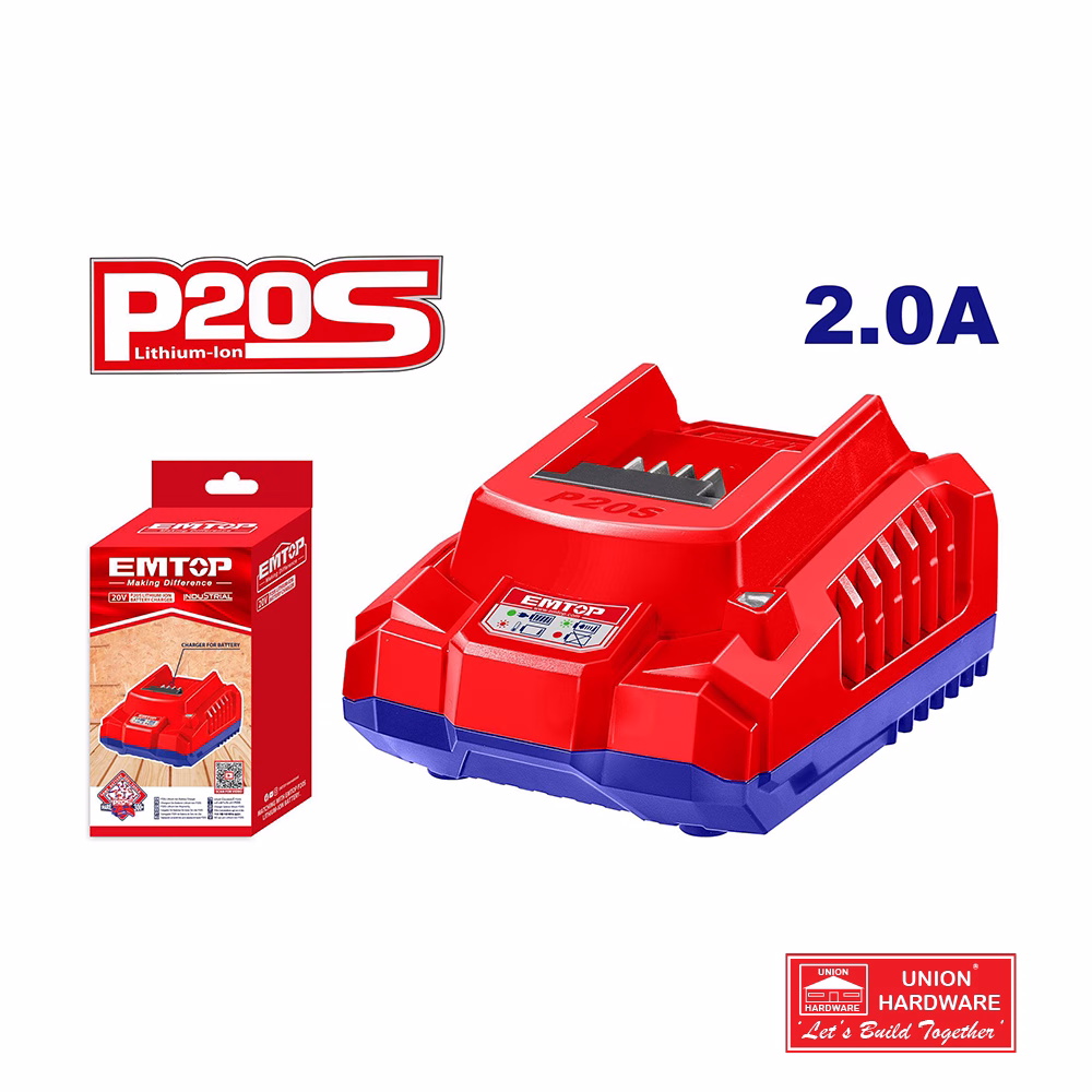 EMTOP BATTERY CHARGER P20S 2.0AH EFCR202