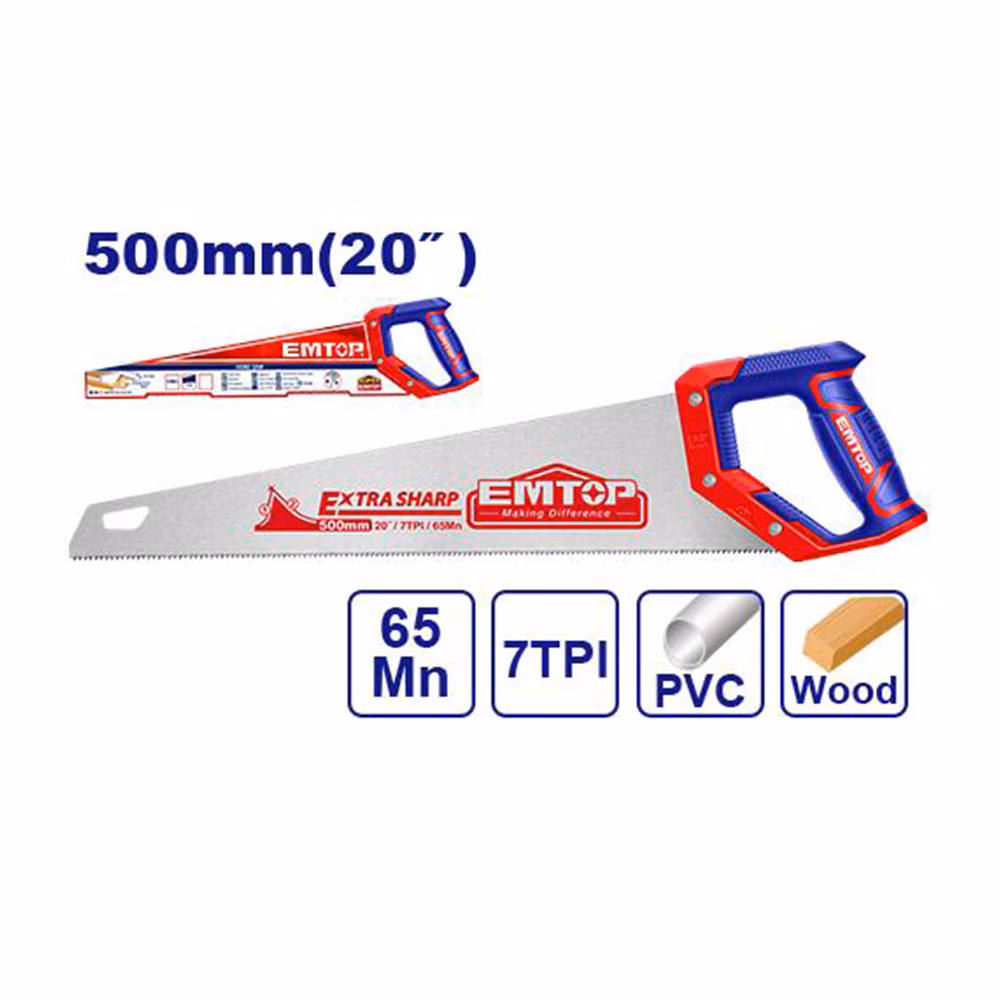 Emtop Hand Saw 550mm