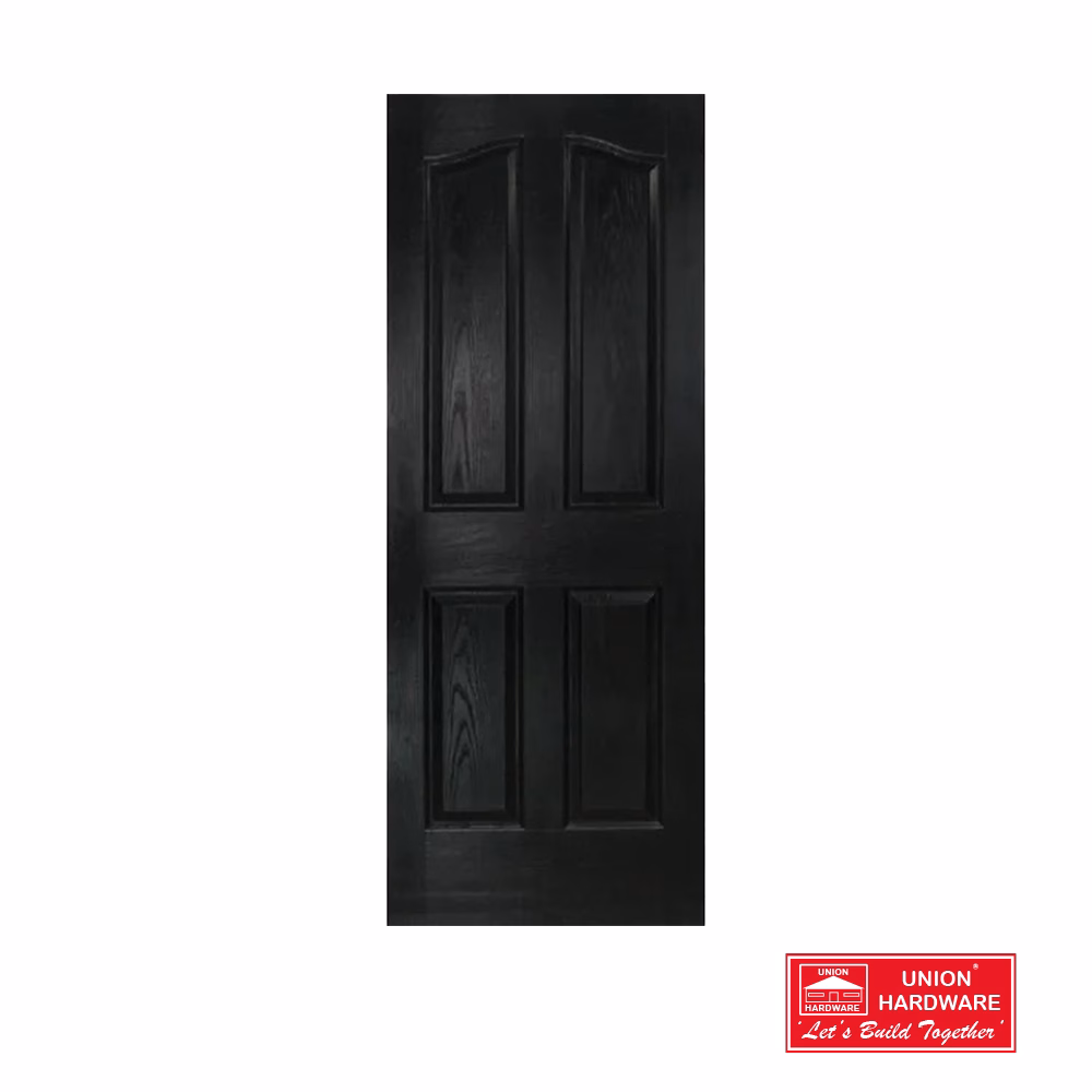 FLUSH DOOR MB DM 4 PANEL ARCH BLACK