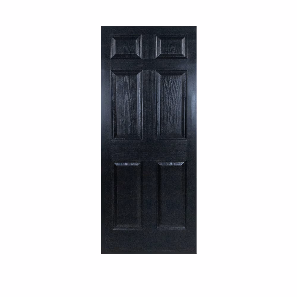 Flush Door Mb Dm 6 Panel Black